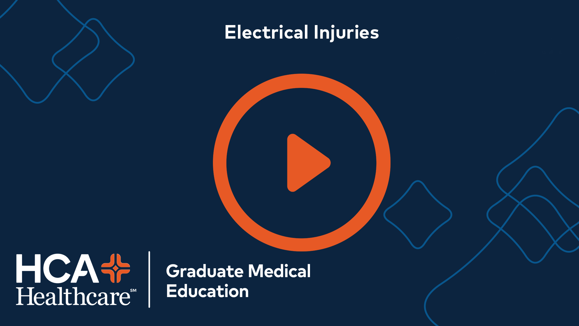 National Grand Rounds: Electrical Injuries Banner